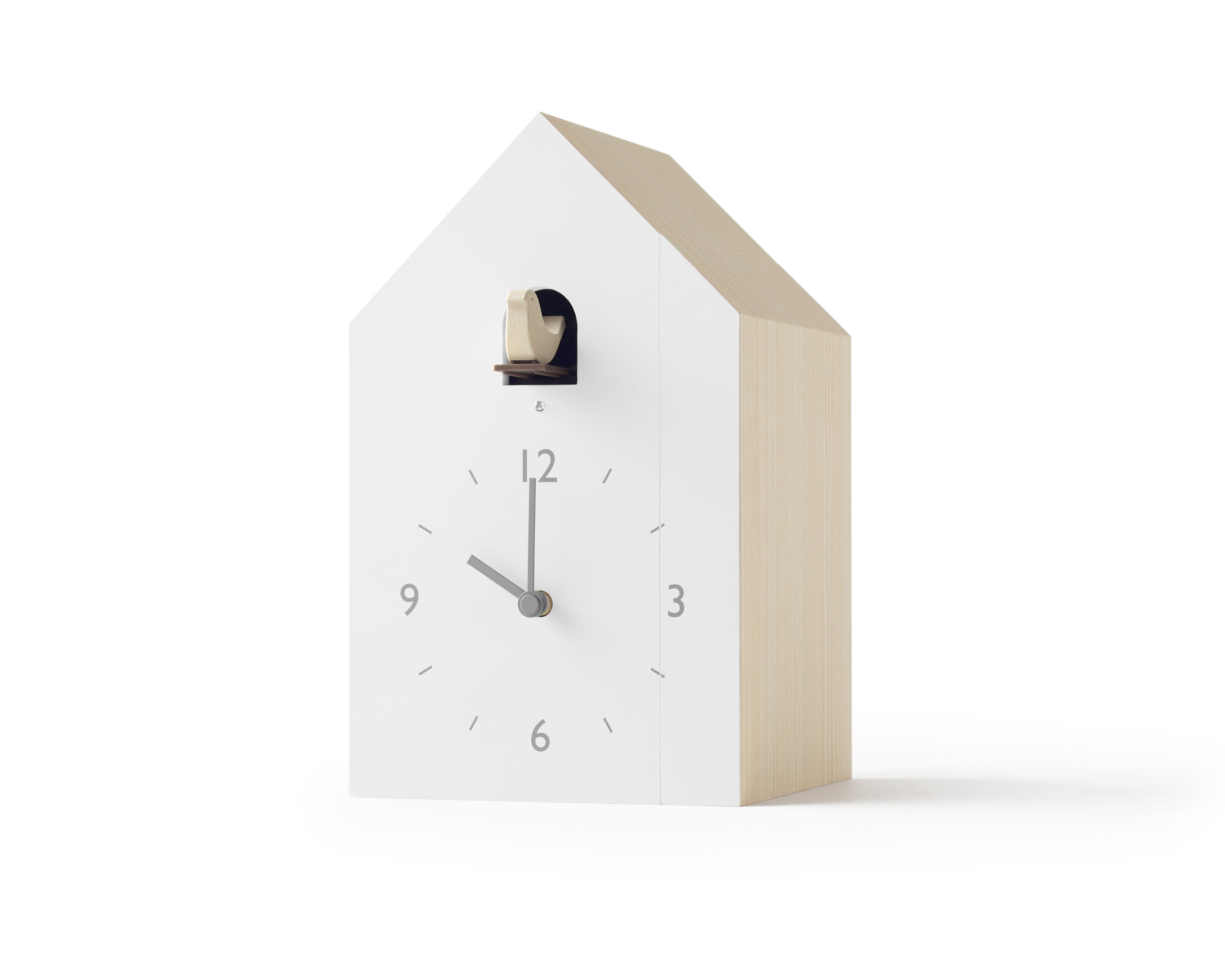 Lemnos Bookend Cuckoo Clock designed by Nendo